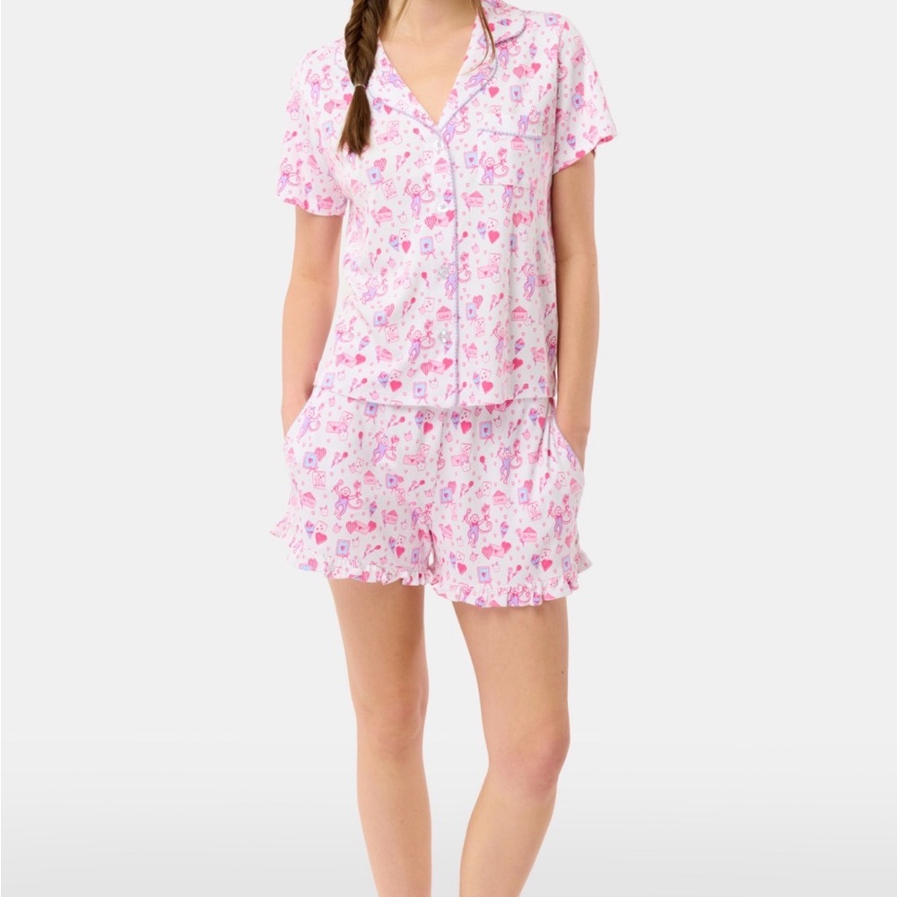 Roller Rabbit Love Letter Wyatt Polo Pajamas small